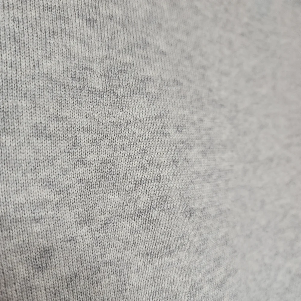 J. Crew Merino Wool Grey Turtleneck Ruffle Sweater Zip‎ Cuffs Size Medium